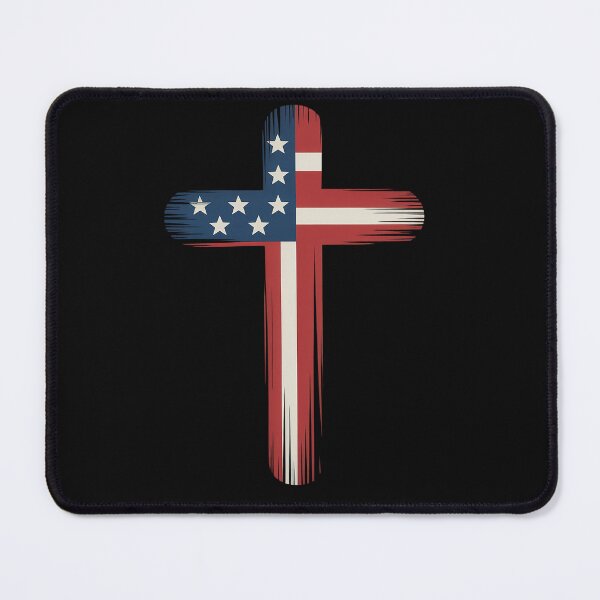 Item preview, American Flag Brush Cross Premium designed and sold by procionartss.