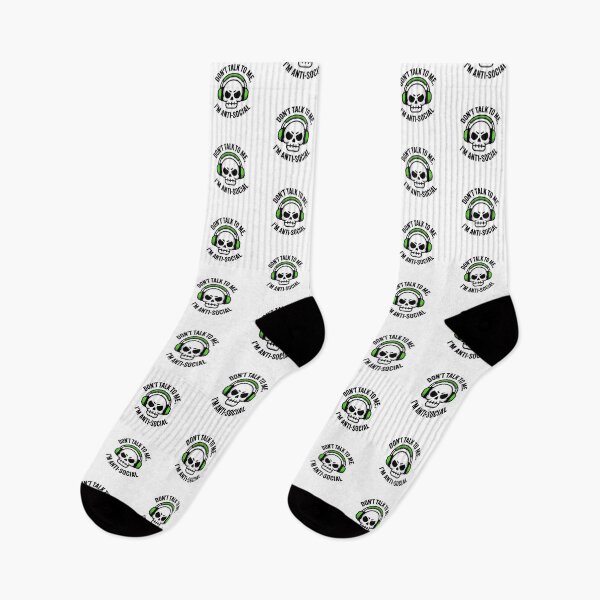 Item preview, Anti-Social Skull T-Shirt Funny Introvert Don't Talk To Me Gift designed and sold by VectorVerseHub.
