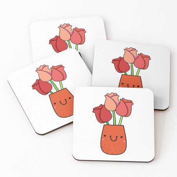 Item preview, Kawaii Roses in a Terracotta Vase designed and sold by kawaiilife.