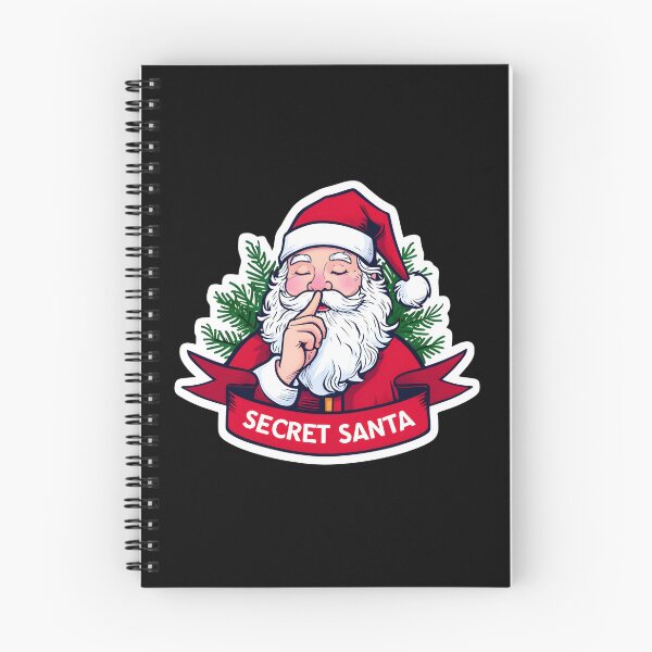 Item preview, Cheerful Santa Claus with 'Secret Santa' Banner | Fun Christmas Sticker designed and sold by FestivityFinds.