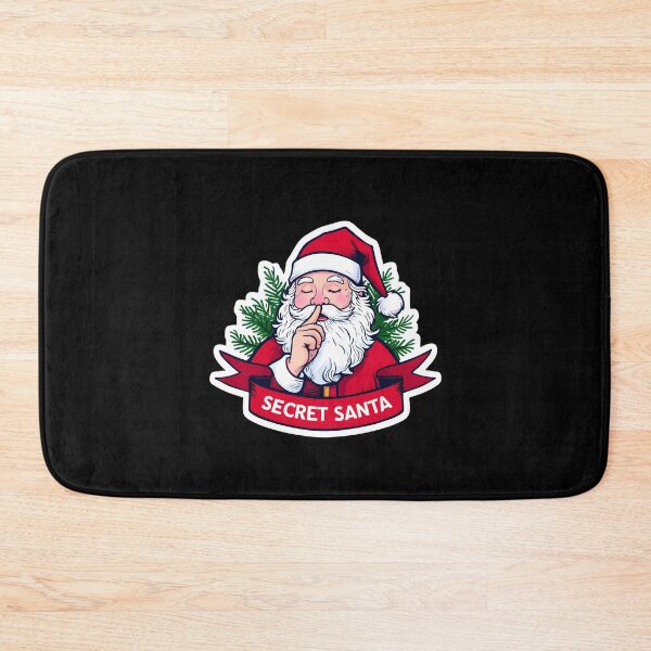 Item preview, Cheerful Santa Claus with 'Secret Santa' Banner | Fun Christmas Sticker designed and sold by FestivityFinds.