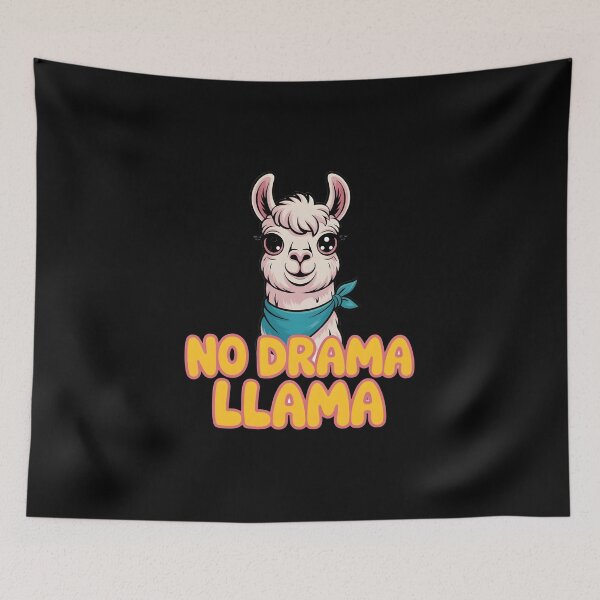 Item preview, No Drama Llama T-Shirt Funny Animal Pun Gift designed and sold by VectorVerseHub.