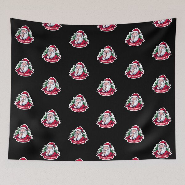 Item preview, Cheerful Santa Claus with 'Secret Santa' Banner | Fun Christmas Sticker designed and sold by FestivityFinds.
