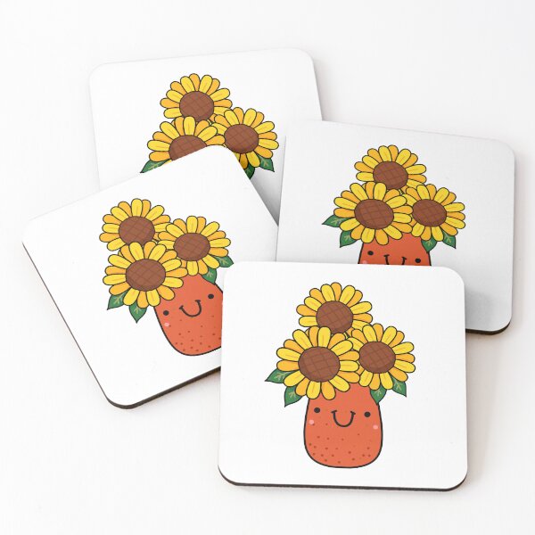 Item preview, Kawaii Sunflowers in a Terracotta Vase designed and sold by kawaiilife.