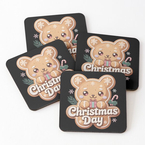 Item preview, Gingerbread Bear Christmas – Cute Holiday Cookie Character Design designed and sold by SoftyDesigns.