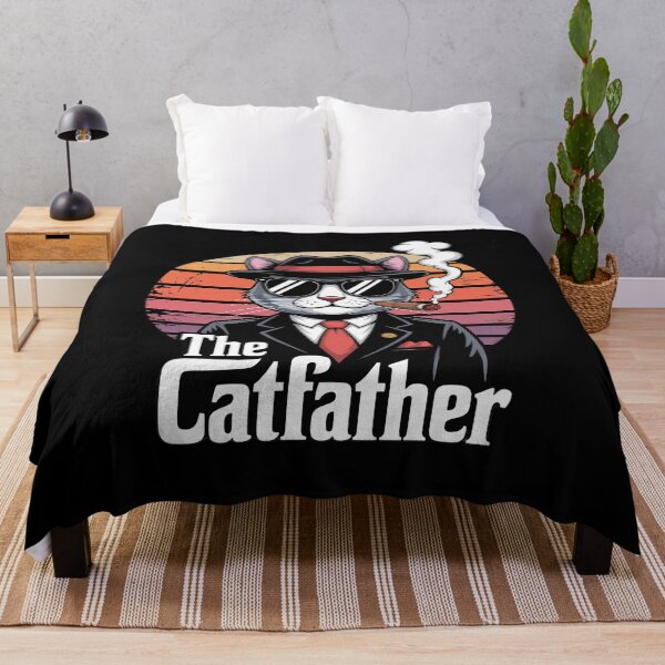 Item preview, The CatFather Funny Cat Dad Cat Lover designed and sold by LinlinsDemons.