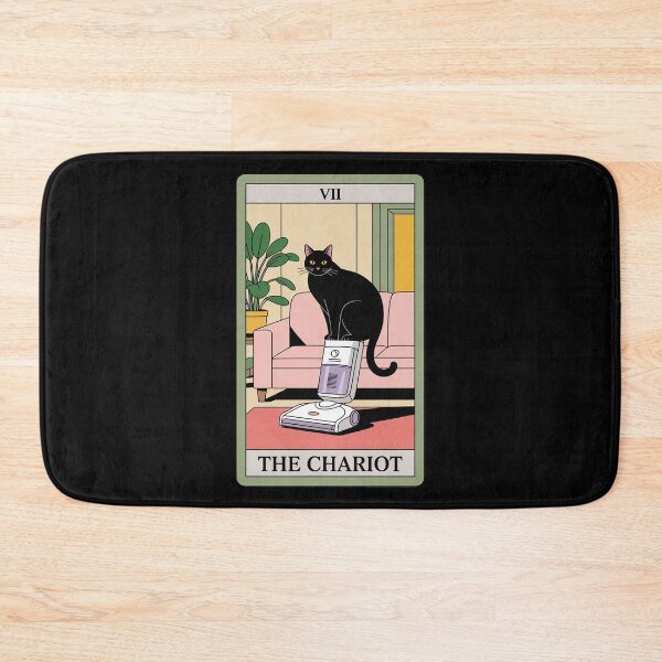 Item preview, The Chariot Tarot Card Cat Robot Vacuum Cleaner Cat designed and sold by LinlinsDemons.
