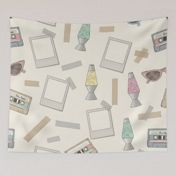 Item preview, Retro Tape & Polaroid Vibes designed and sold by Kaleidoscope Print.
