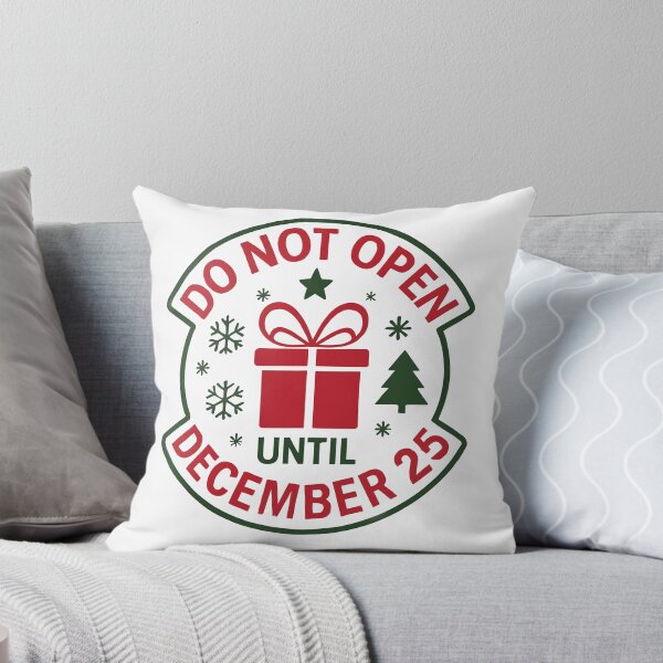 Item preview, Do Not Open Until December 25 | Christmas Holiday Gift Sticker designed and sold by FestivityFinds.