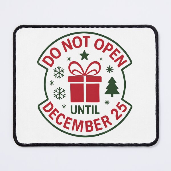 Item preview, Do Not Open Until December 25 | Christmas Holiday Gift Sticker designed and sold by FestivityFinds.