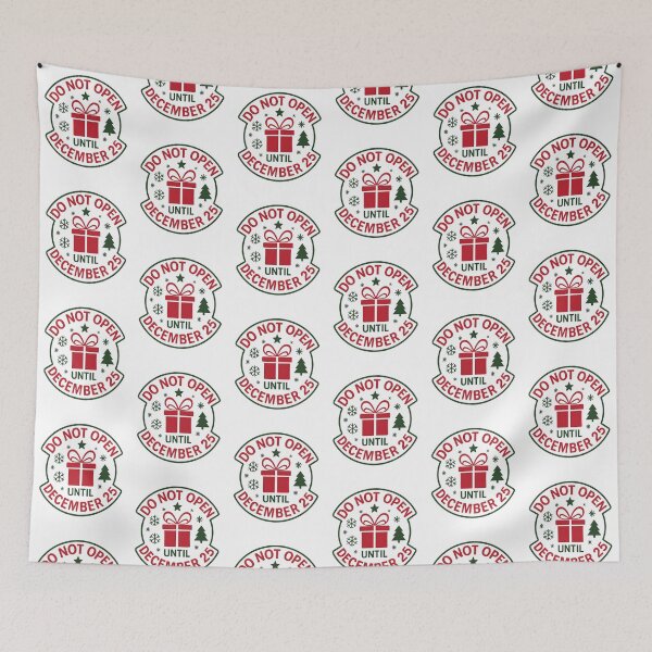 Item preview, Do Not Open Until December 25 | Christmas Holiday Gift Sticker designed and sold by FestivityFinds.