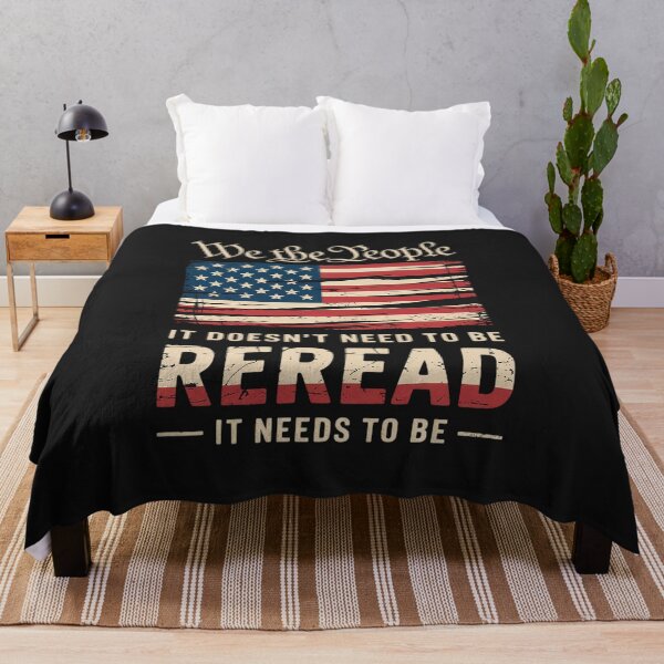 Item preview, American Flag It Needs To Be Reread We The People designed and sold by AvagondaMind.