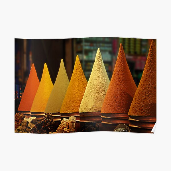 Moroccan Spice Rack Poster
