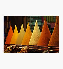 Moroccan Spice Rack Photographic Print