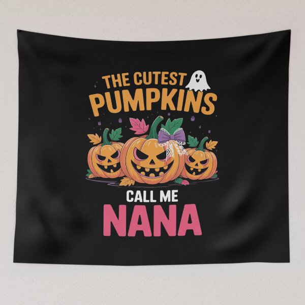 Item preview, The Cutest Halloween Pumpkins Call Me Nana with Unicorn Bow designed and sold by LinlinsDemons.