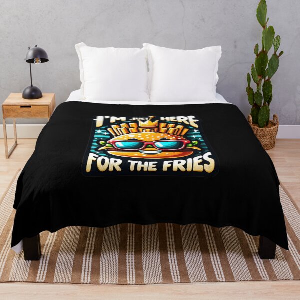 Item preview, Funny Burger T-Shirt I'm Just Here For The Fries Foodie designed and sold by VectorVerseHub.