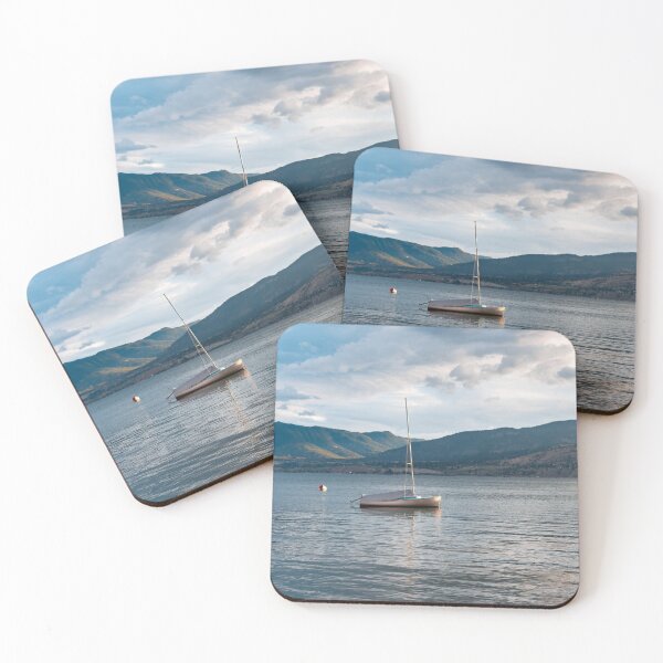 Item preview, Summer Evening View of Sailboat on Okanagan Lake designed and sold by Amy Mitchell.