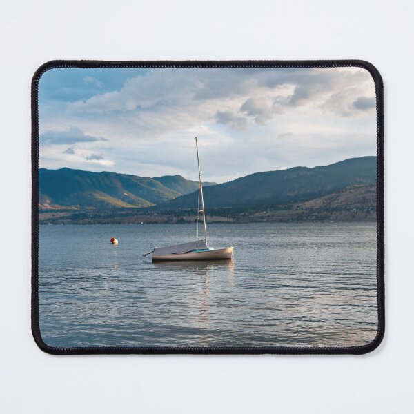 Item preview, Summer Evening View of Sailboat on Okanagan Lake designed and sold by Amy Mitchell.