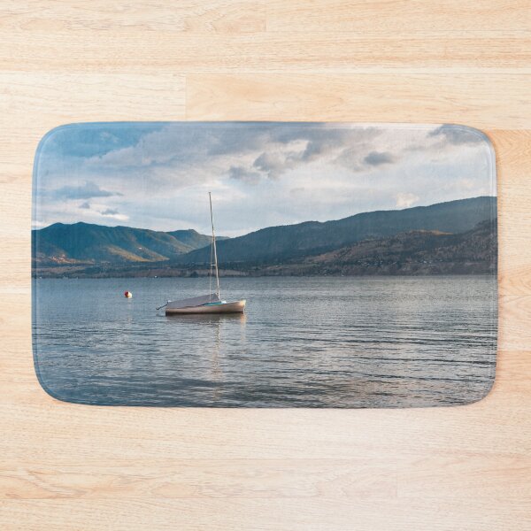 Item preview, Summer Evening View of Sailboat on Okanagan Lake designed and sold by Amy Mitchell.