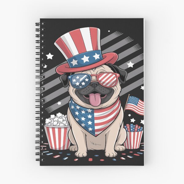Item preview, American Flag Pug 4th July Independence Day designed and sold by AvagondaMind.