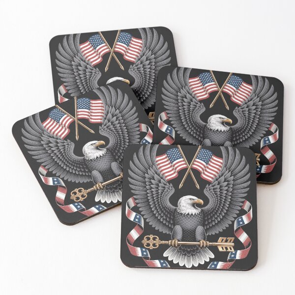 Item preview, American Flag Shield 4th Of July USA Eagle Patriotic designed and sold by AvagondaMind.