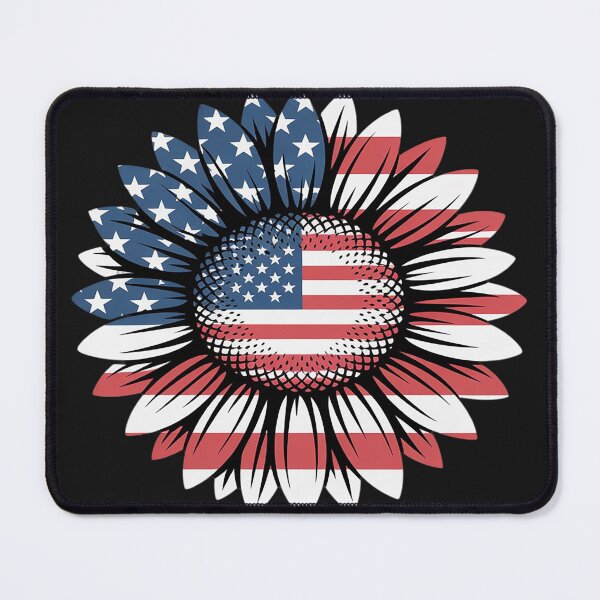 Item preview, American Flag Sunflower Peace Sign 4th of July Usa Boys Girl designed and sold by AvagondaMind.
