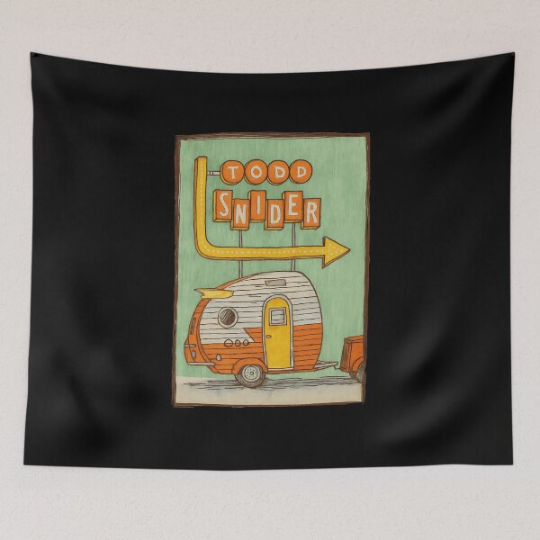 Item preview, Todd Snider Camper Trailer Retro Sign designed and sold by ferminhays.