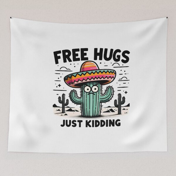Item preview, Camiseta divertida de cactus. Abrazos gratis. ¡Es broma! (Sarcasmo) designed and sold by VectorVerseHub.
