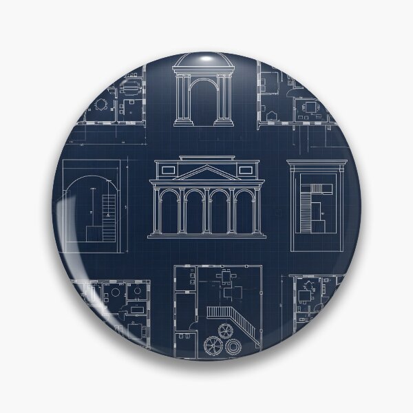 Item preview, Architectural Blueprint Grid Pattern designed and sold by Kaleidoscope Print.