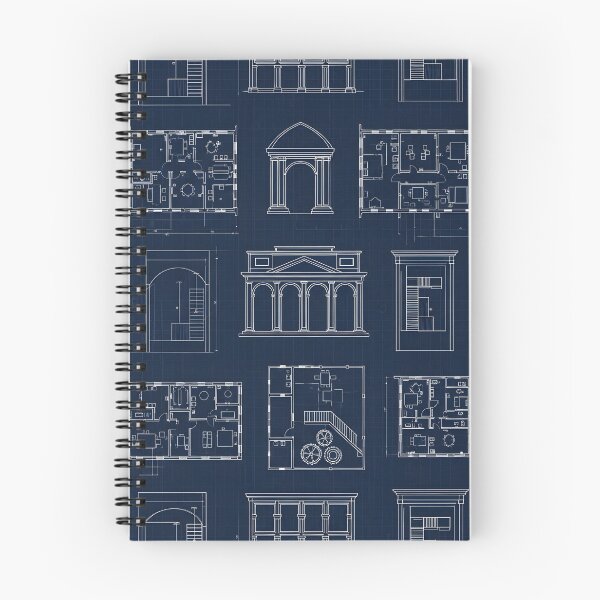 Item preview, Architectural Blueprint Grid Pattern designed and sold by Kaleidoscope Print.