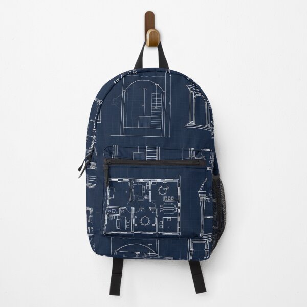 Item preview, Architectural Blueprint Grid Pattern designed and sold by Kaleidoscope Print.