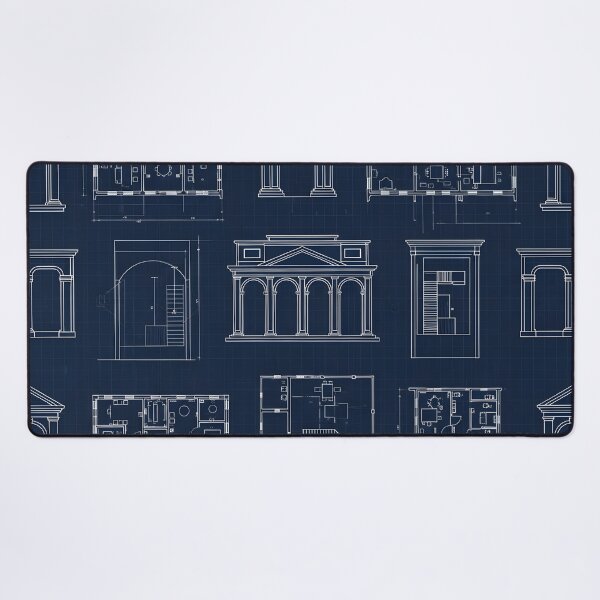 Item preview, Architectural Blueprint Grid Pattern designed and sold by Kaleidoscope Print.