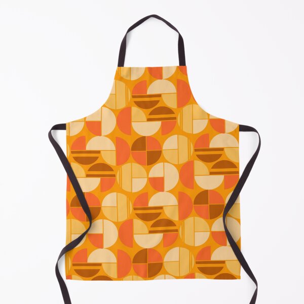 Item preview, Retro Mid Century Mod Yellow & Orange Circle Geometric By RetroMaggie designed and sold by RetroMaggie.
