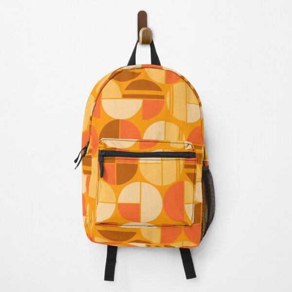 Item preview, Retro Mid Century Mod Yellow & Orange Circle Geometric By RetroMaggie designed and sold by RetroMaggie.