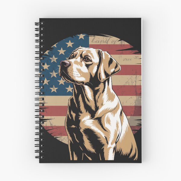 Item preview, American Flag Yellow Labrador Retriever 4th Of July USA designed and sold by AvagondaMind.
