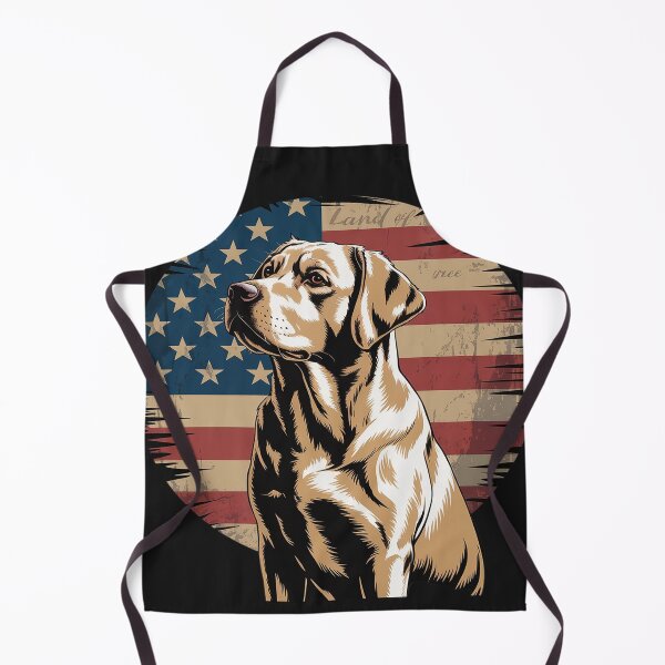 Item preview, American Flag Yellow Labrador Retriever 4th Of July USA designed and sold by AvagondaMind.