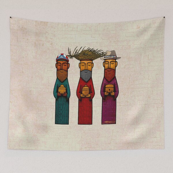 Item preview, Puerto Rican Boricua Three Wise Men designed and sold by SoLunAgua ..