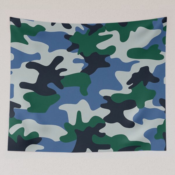 Item preview, Blue Green Camo designed and sold by Interrupt Art.