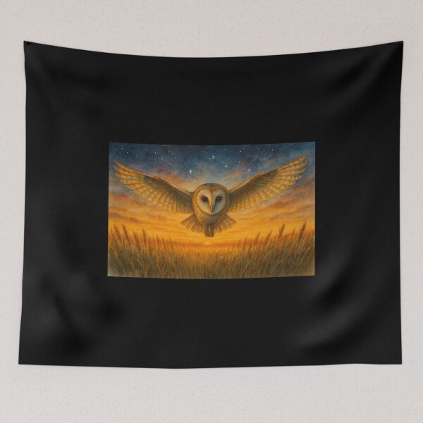 Item preview, Twilight Flight – Mystical Barn Owl Art designed and sold by Taylored Harmony.