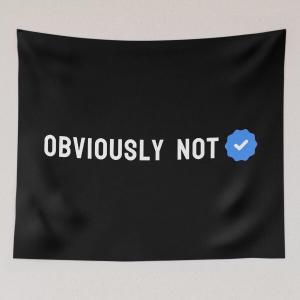 Item preview, Obviously Not – Verified Checkmark Sarcastic Fun designed and sold by SWETA HALDER.