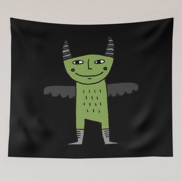 Item preview, Winged Demon In Olive Green designed and sold by bobghjnxsiw77.