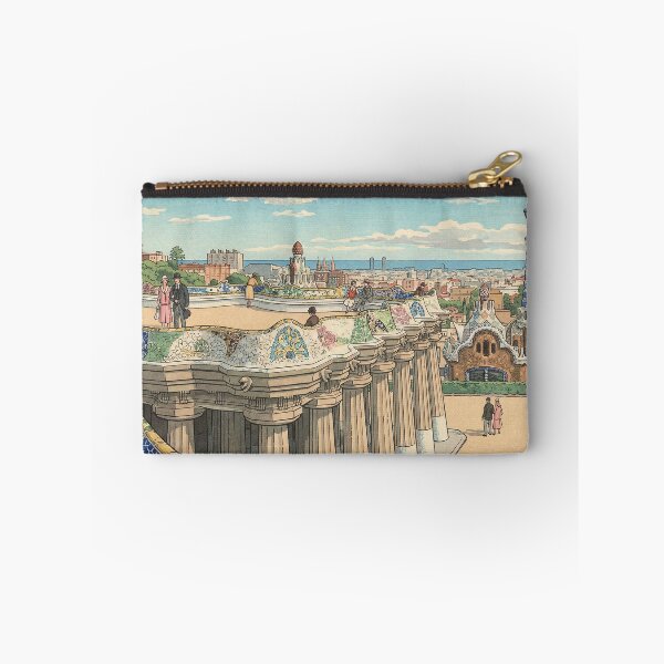 Item preview, Park Guell of Bercelona Japanese Woodblock Print designed and sold by Takeda-art.