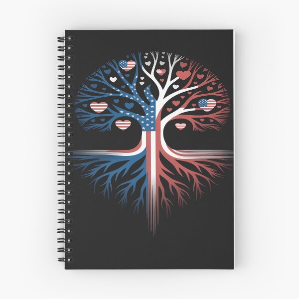 Item preview, American Tree 4th Of July USA Flag Hearts Roots Patriotic designed and sold by AvagondaMind.
