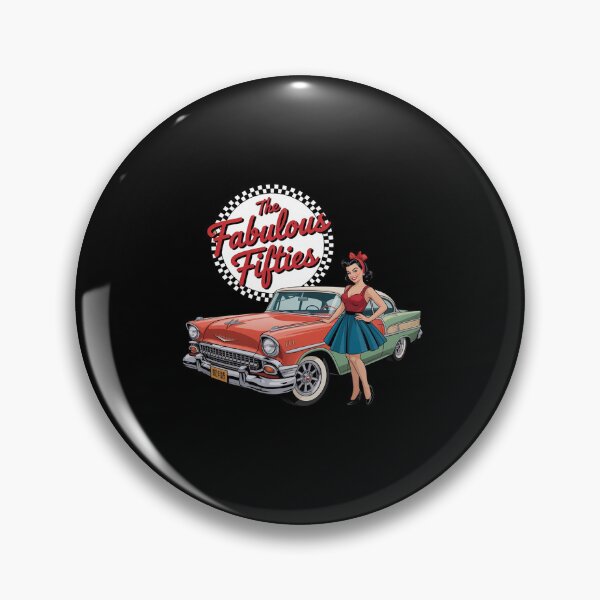 Item preview, The Fabulous Fifties 1950s 50s Car Rockabilly Graphic designed and sold by velltoons.