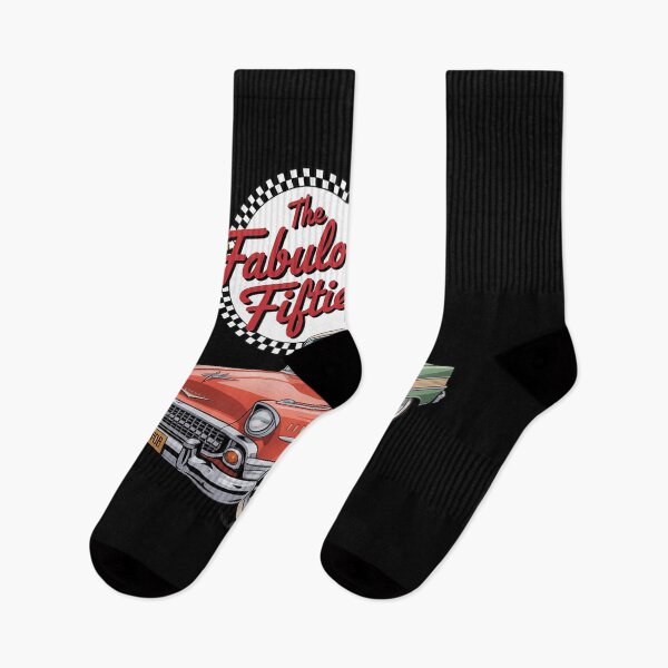 Item preview, The Fabulous Fifties 1950s 50s Car Rockabilly Graphic designed and sold by velltoons.