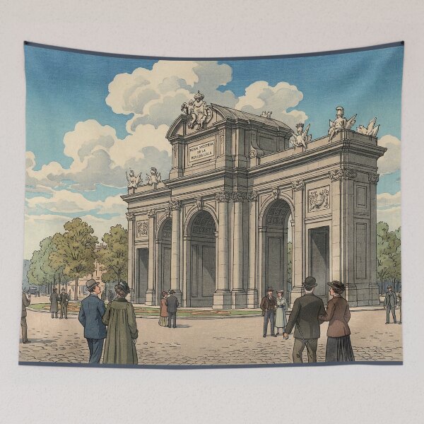 Item preview, Puerta de Alcala Japanese Woodblock Print designed and sold by Takeda-art.