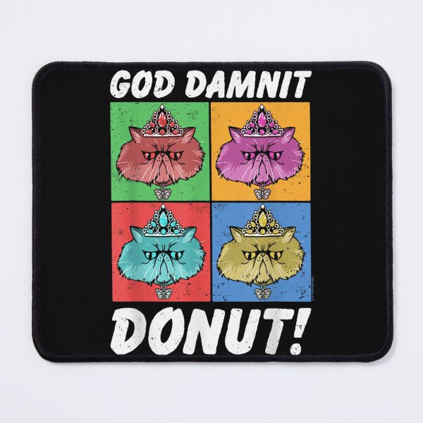Item preview, God Damnit Donut Cat Pop Art Book designed and sold by NguboNorento.