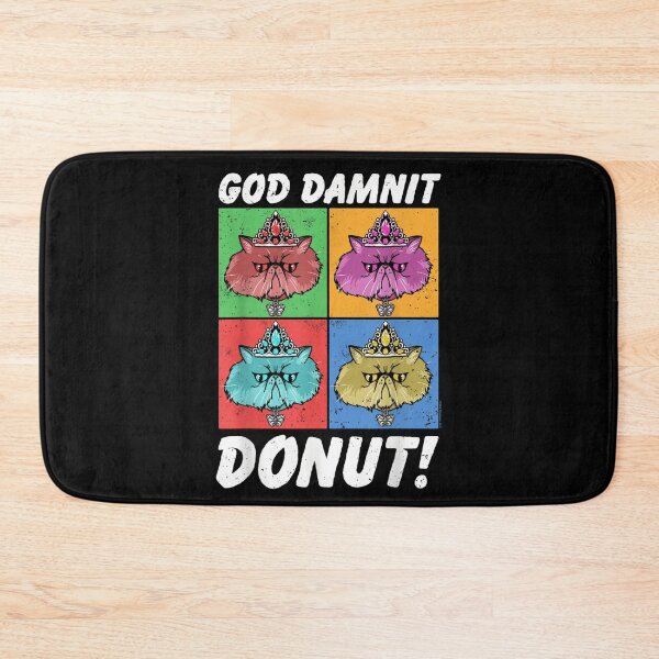 Item preview, God Damnit Donut Cat Pop Art Book designed and sold by NguboNorento.