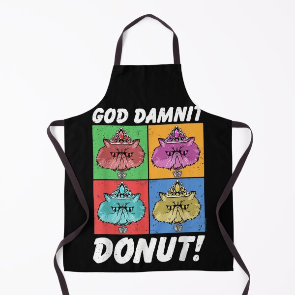 Item preview, God Damnit Donut Cat Pop Art Book designed and sold by NguboNorento.