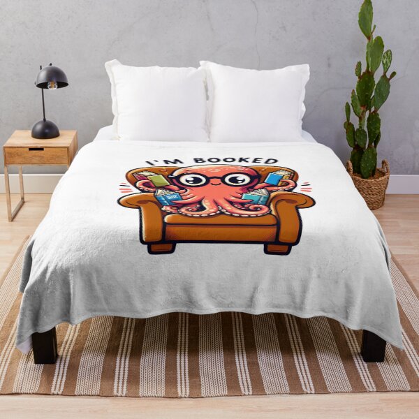 Item preview, Funny Octopus T-Shirt I'm Booked Reading Gift designed and sold by VectorVerseHub.